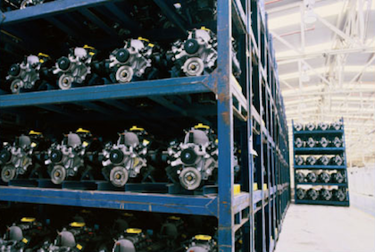 Motors on shelves